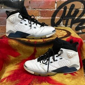 AIR JORDAN 6-17-23 men’s ‘White College Blue’ lace up basketball sneaker shoes